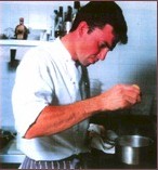 Martin Wishart, in his Michelin Star kitchen