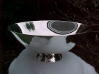 Silver rice bowl, by Karen Wishart