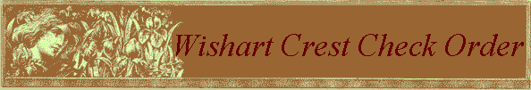 Wishart Crest Check Order