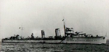 HMS Wishart, on manoevres